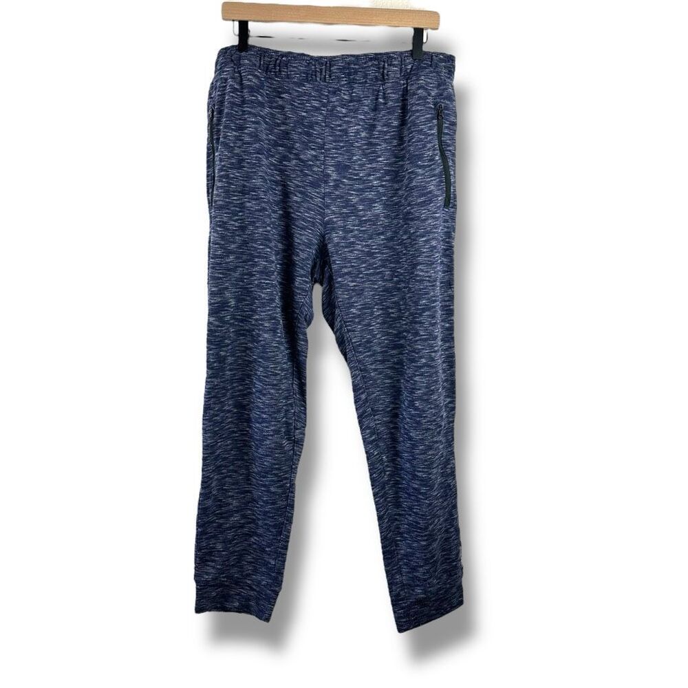 Balance Collection Men's XL Athletic Jogger Sweatpants Navy Blue Marl Loungewear